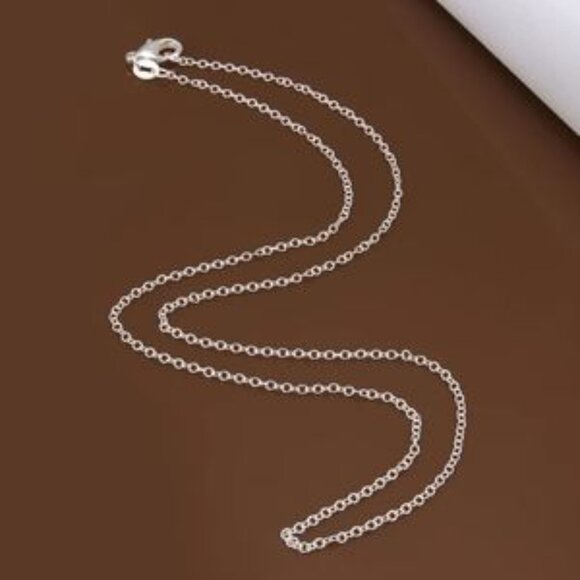 925 Sterling Silver Rolo Chain - Picture 2 of 2